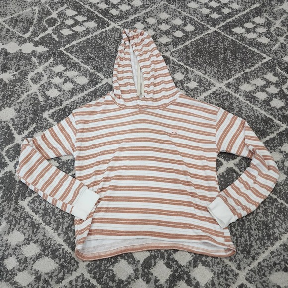 Billabong women's size small striped crop pullover hoodie - Picture 1 of 6